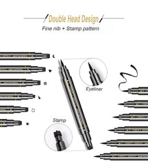 SUMEITANG close-up of double-ended pen tips demonstrating precise liner and stamp capability