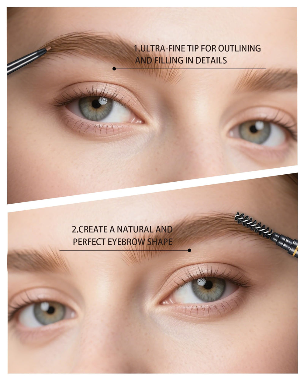 SUMEITANG dual-ended pencil spoolie blending product for natural finish and shape