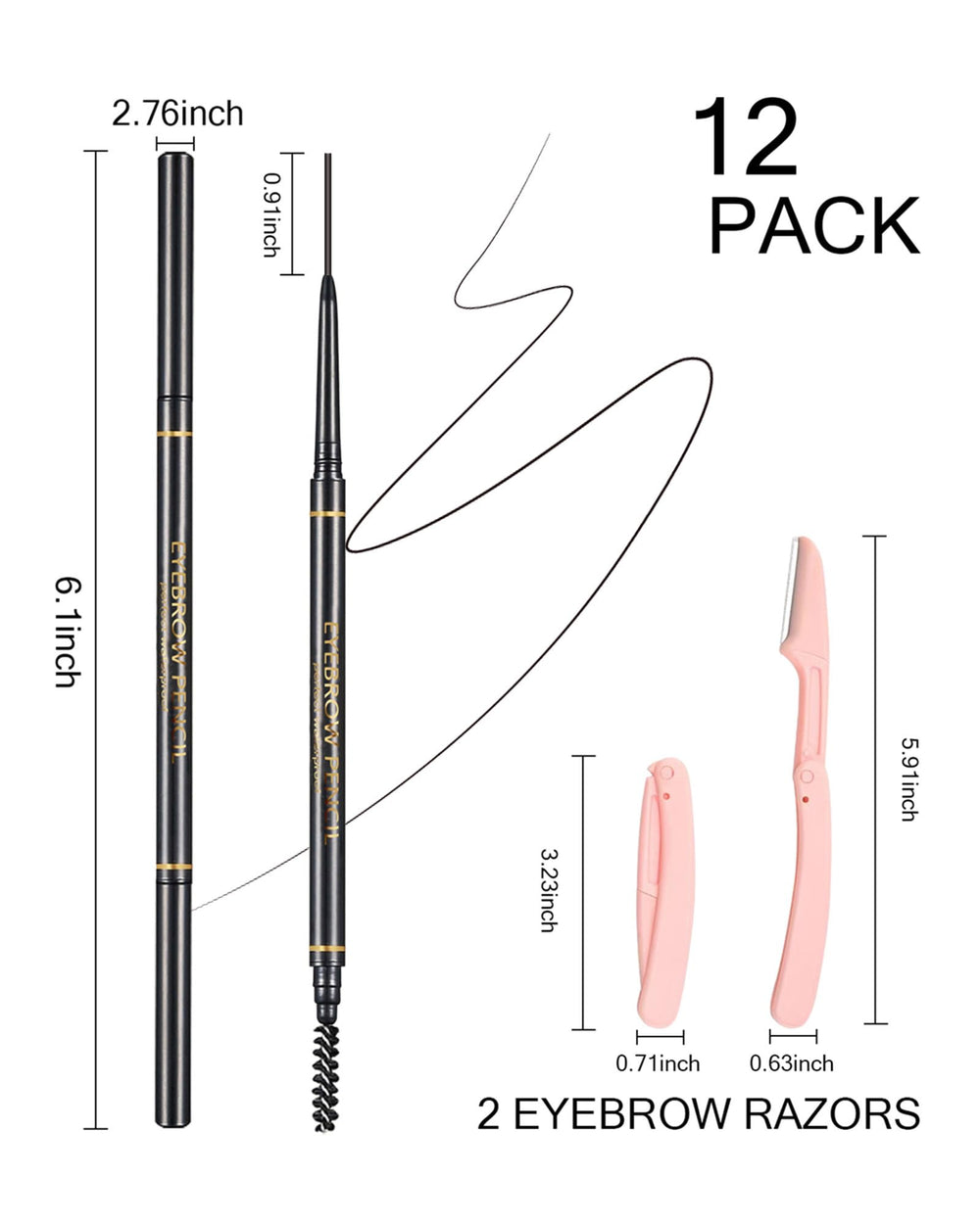 SUMEITANG model applying pencil for natural brows, realistic everyday look benefit