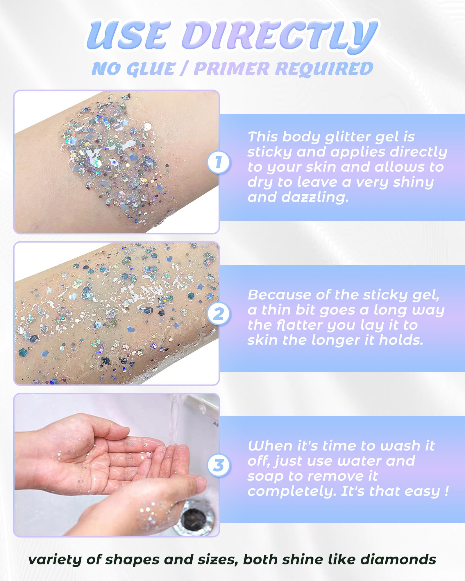 SUMEITANG blended shades swatch showing ombré mixing possibilities