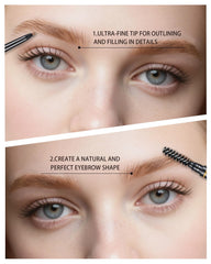 SUMEITANG dual-ended pencil with spoolie blending for soft, natural brow finish