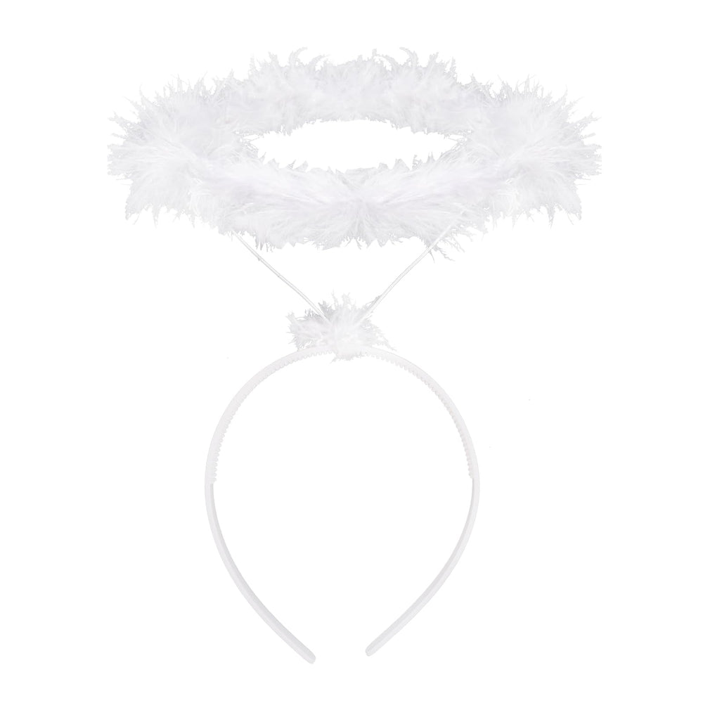 SUMERSHA halo front view showing elegant feathers and lightweight comfort