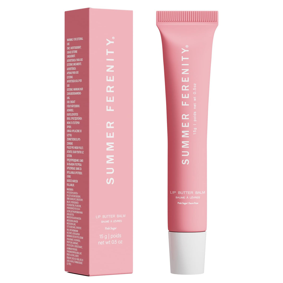Summer Ferenity front packaging showing sheer pink tint and compact design benefit