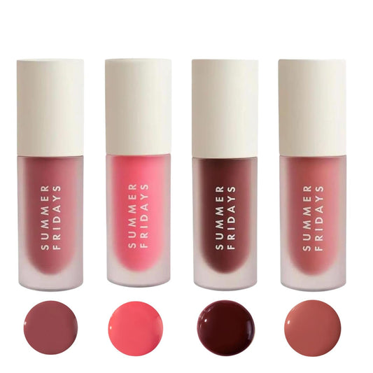 Summer Fridays front packaging showing the full Dream Lip Oil Set with high-shine appeal