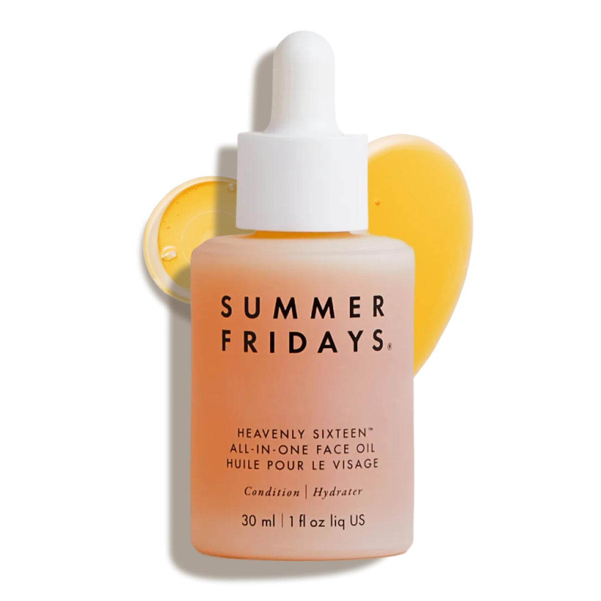 Summer Fridays front bottle showing sleek glass and product identity for easy recognition
