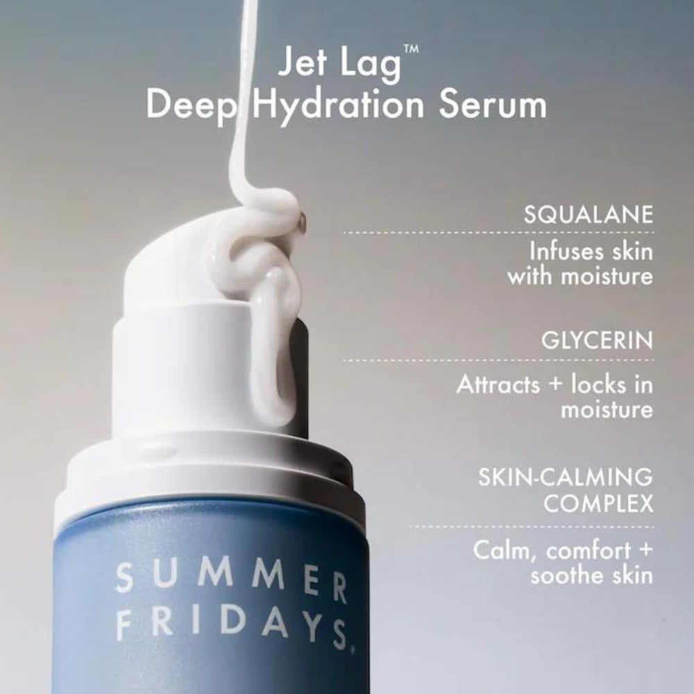 Summer Fridays hydration mist mid-spray soothing skin and adding instant moisture