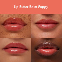 Summer Fridays balm applied on model offering instant comfort and sheen