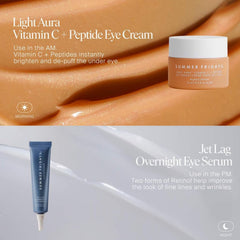 Summer Fridays applying serum on back of hand to show lightweight spreadability