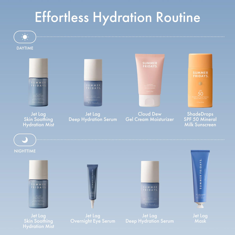 Summer Fridays lifestyle bathroom shelf display inspiring daily skincare ritual