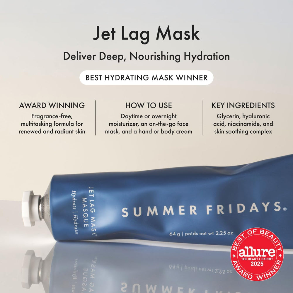 Summer Fridays mask texture close-up showing lightweight moisturizing gel-cream