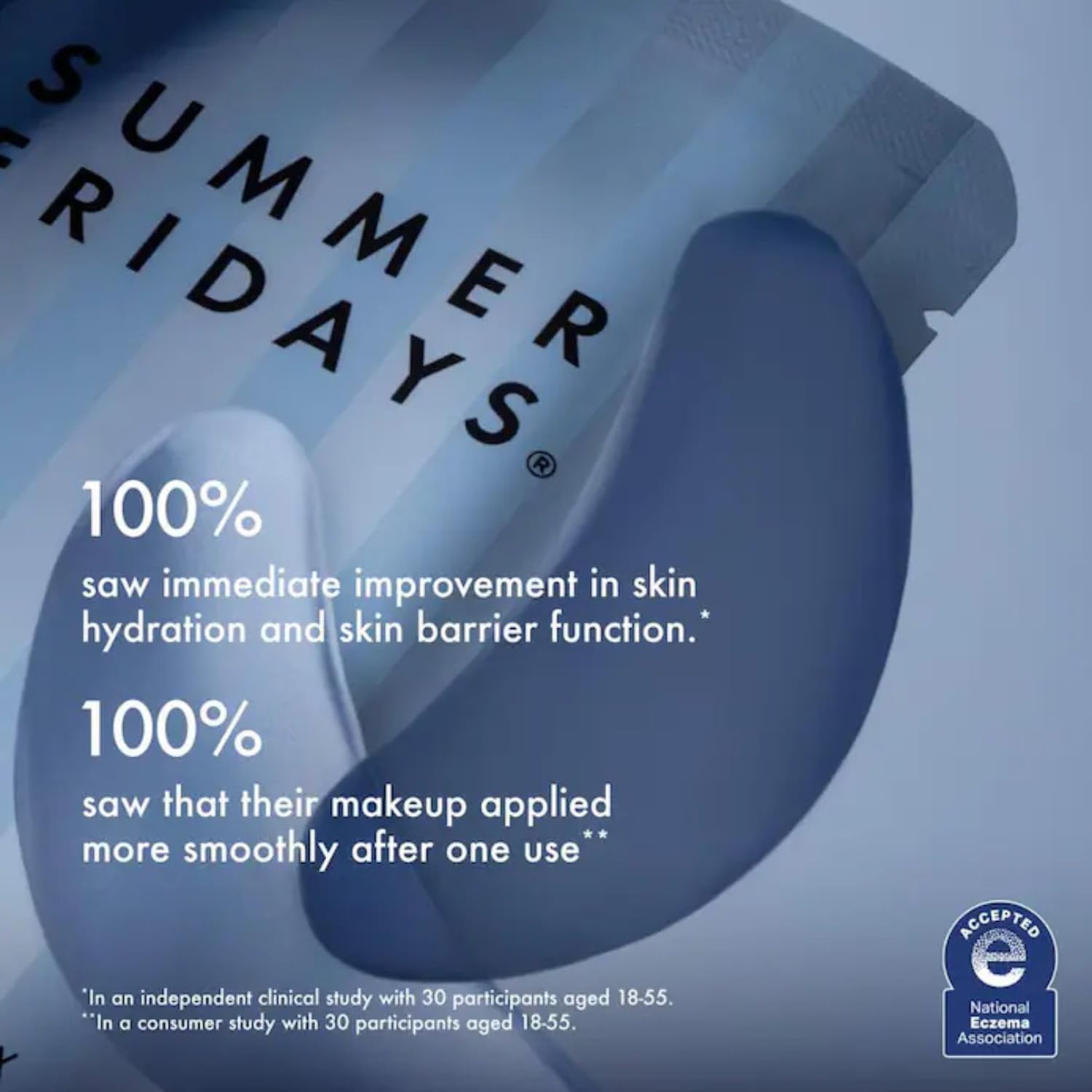 Drop of patch serum on fingertip, Summer Fridays hydrating texture