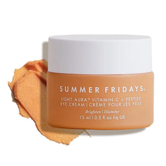 Summer Fridays front jar view showing compact brightening cream benefit