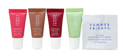 Summer Fridays close-up of balm texture on fingertip highlighting smooth, hydrating finish