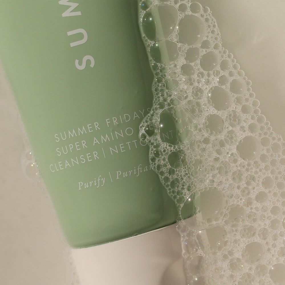 Summer Fridays Maris Sal minerals display emphasizing calming and radiant-skin benefit