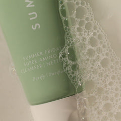 Summer Fridays Maris Sal minerals display emphasizing calming and radiant-skin benefit