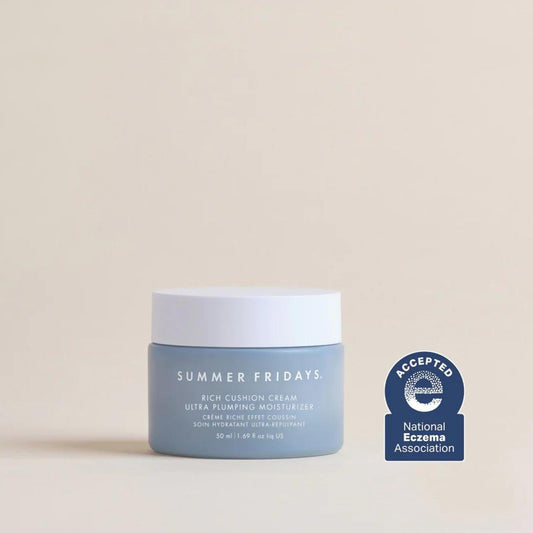 Summer Fridays open jar close-up highlighting rich creamy texture and hydration