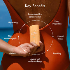 Summer Fridays pump dispensing ShadeDrops emphasizing easy, mess-free application