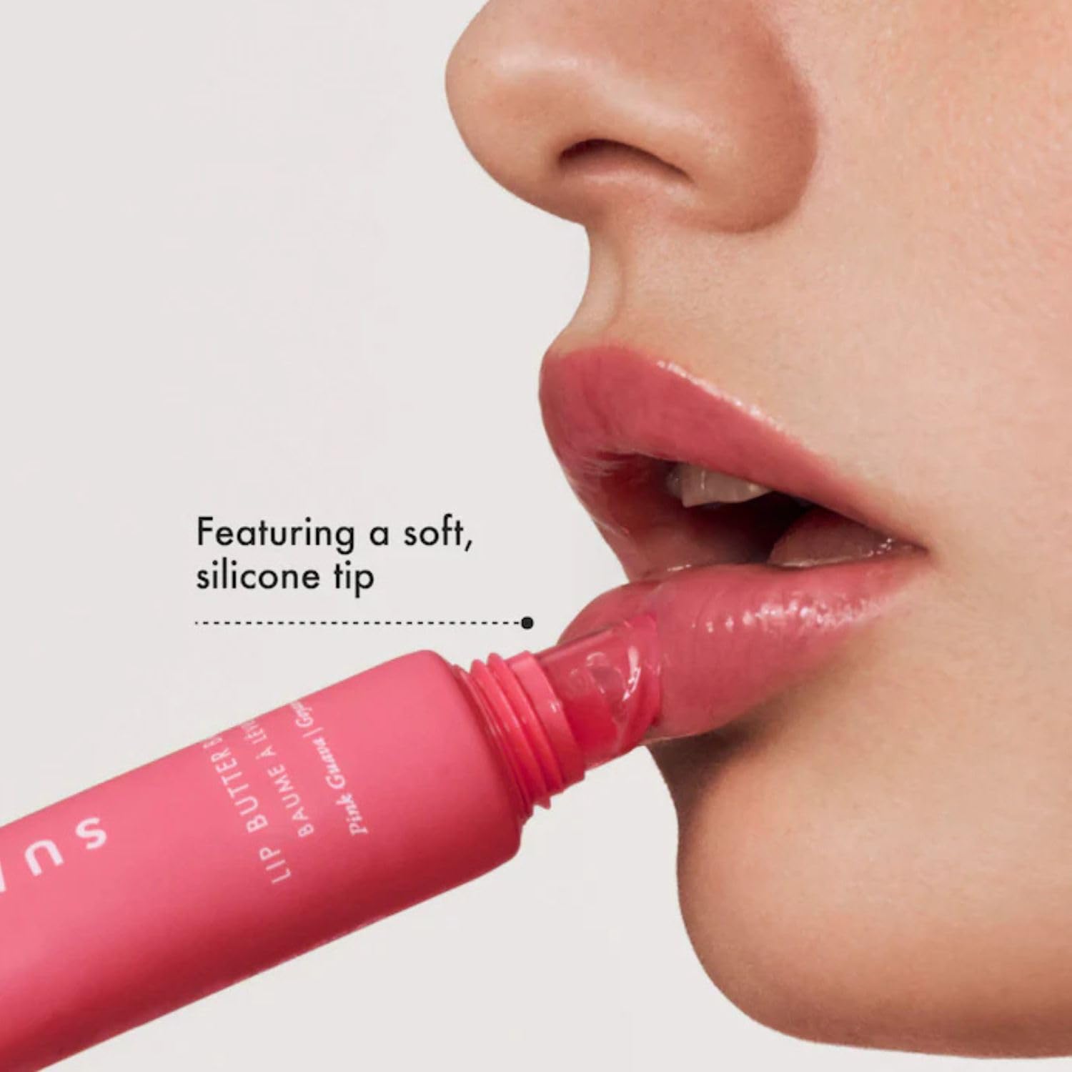 Summer Fridays Pink Guava stick displayed for subtle color and hydration