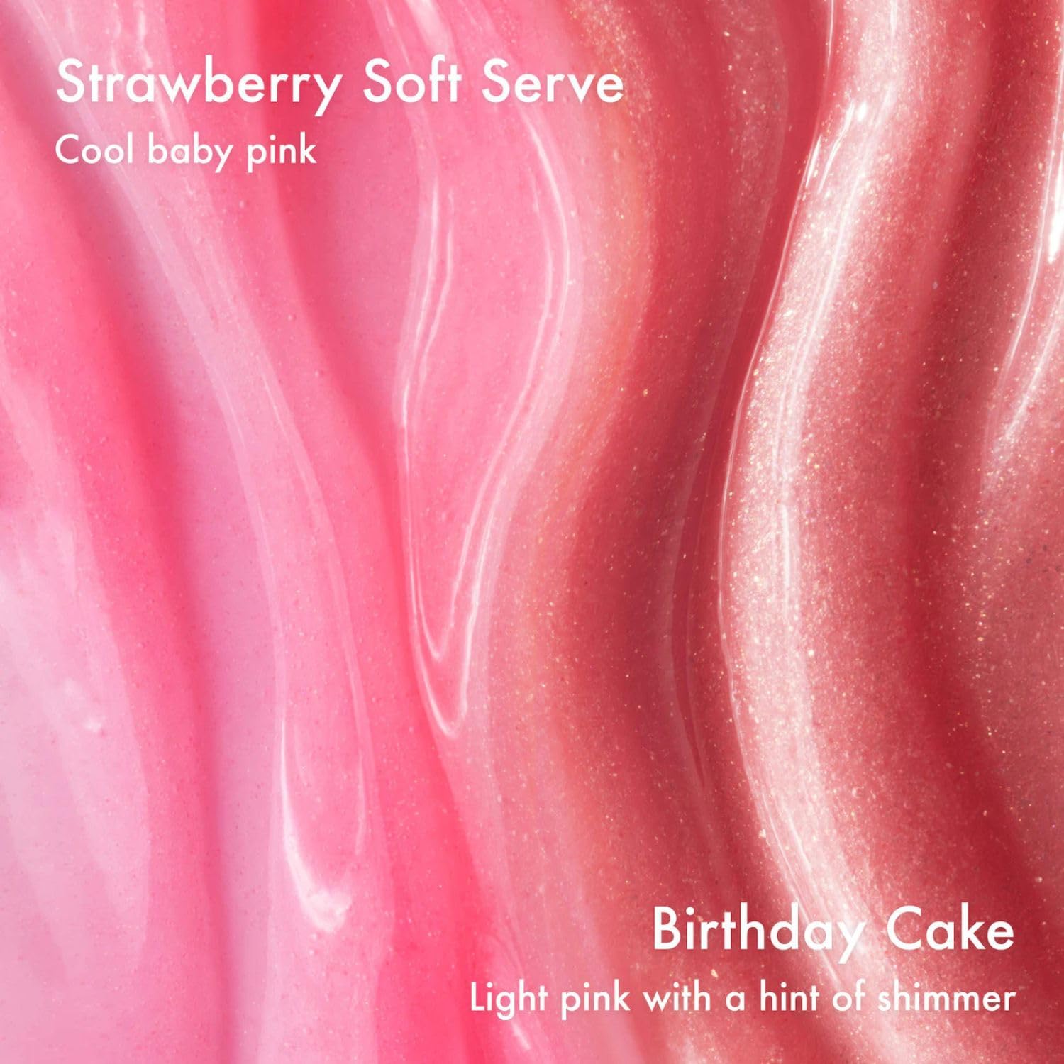 Summer Fridays Strawberry Soft Serve on a stick being applied for instant color