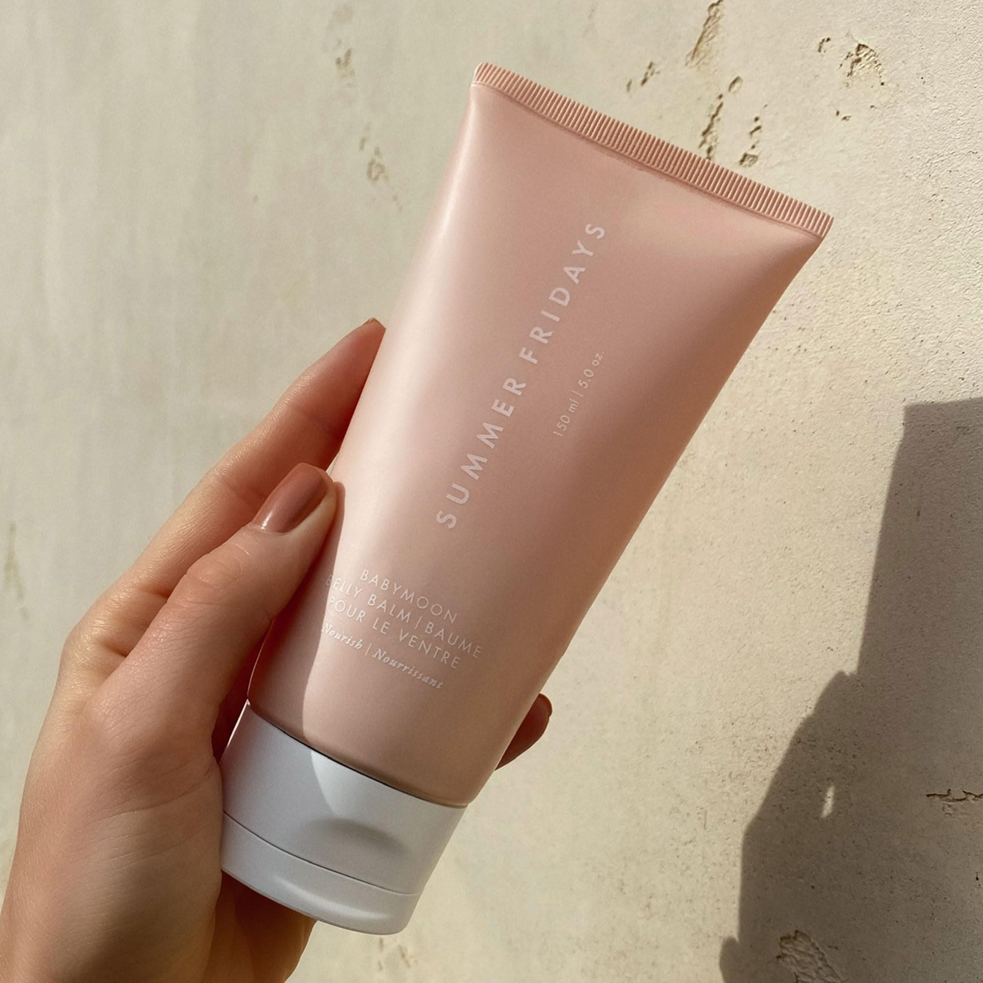 Swatch of belly balm texture showing Summer Fridays deep hydration and comfort