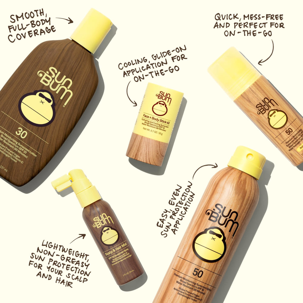 Sun Bum sunscreen applied on arm demonstrating easy spread benefit
