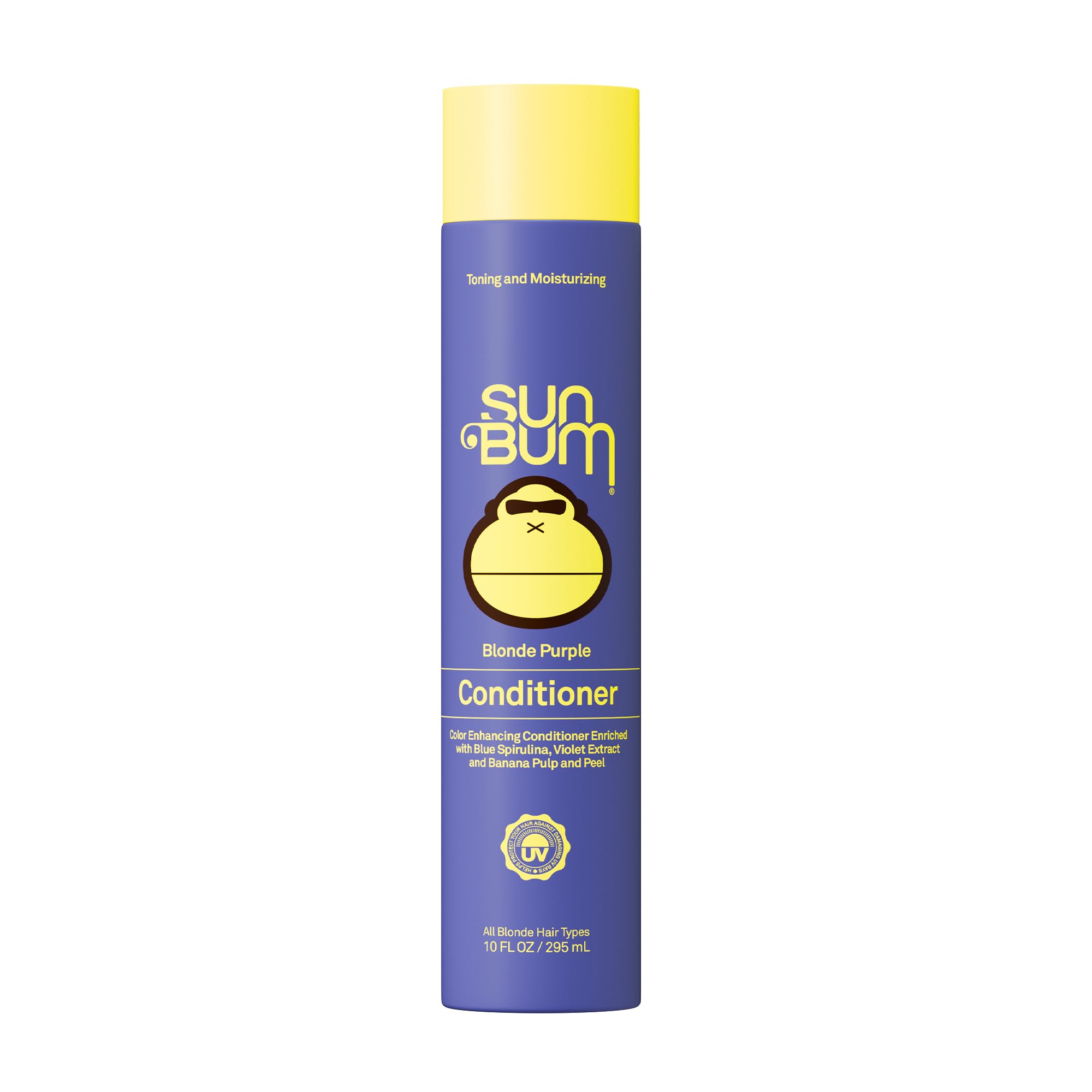 Sun Bum front bottle view showing label and 10 oz size for clear identification and trust