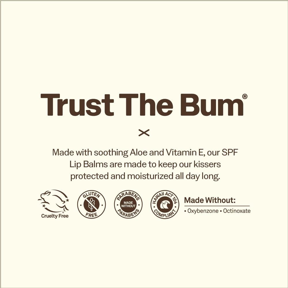 Close-up of Sun Bum lip balm texture highlighting smooth moisturizing finish