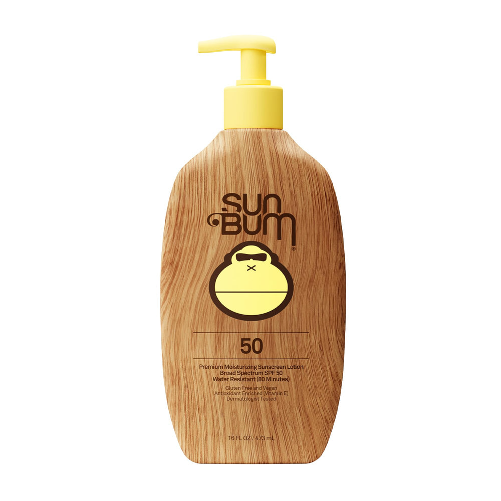 Sun Bum front packaging showing SPF 50 and product benefit
