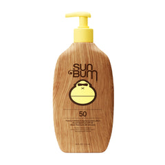 Sun Bum front packaging showing SPF 50 and product benefit
