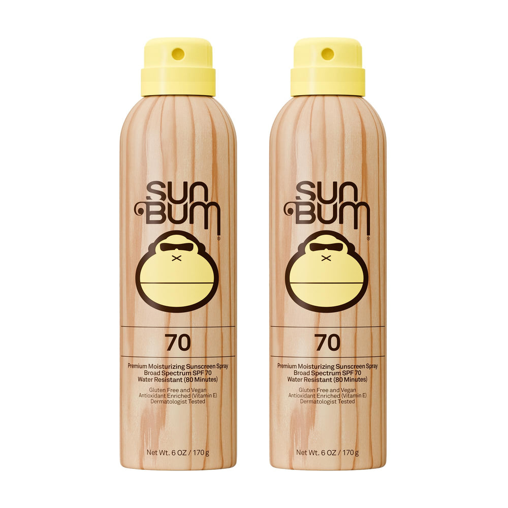Sun Bum front packaging showing SPF 70 and moisturizing benefits