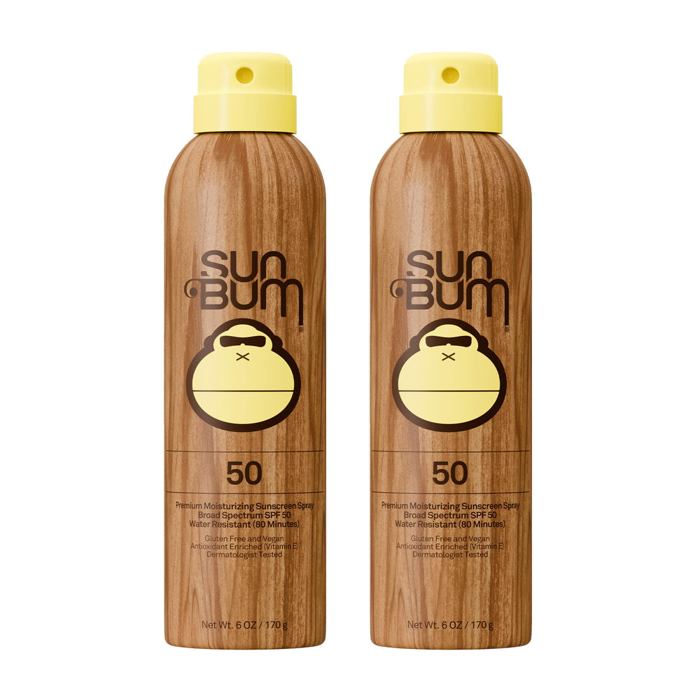 Sun Bum bottle front packaging showing SPF 50 and Hawaii compliant benefit