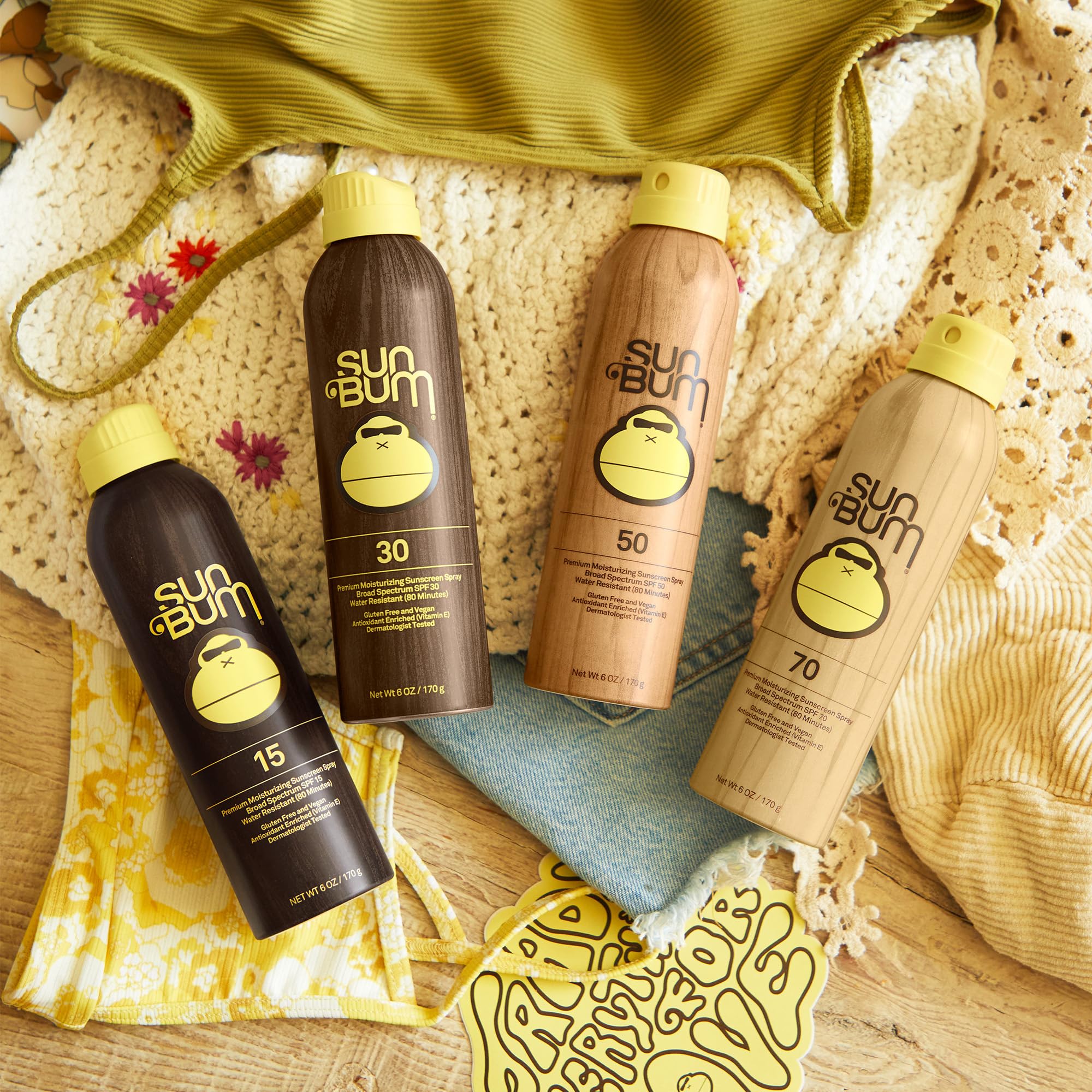 Sun Bum bottle in hand demonstrating 6 oz travel-friendly size