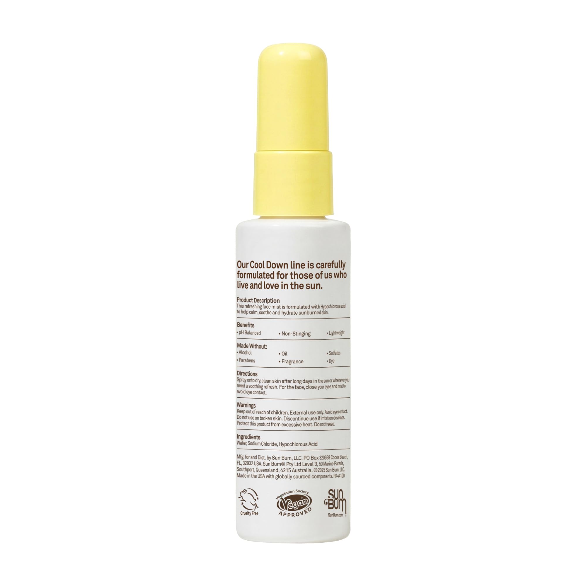 Sun Bum travel-size bottle beside sunglasses showing easy carry and convenience