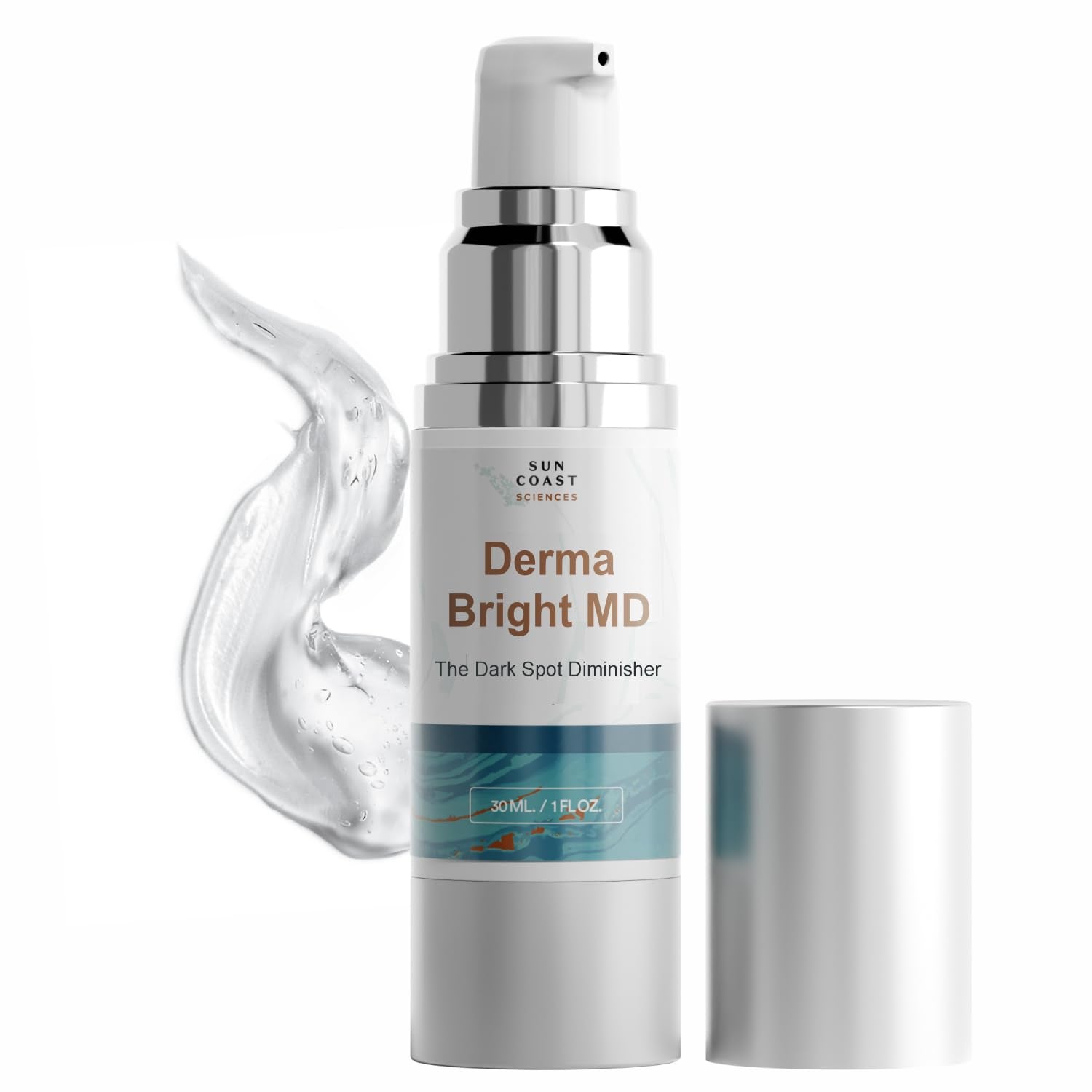 SUN COAST SCIENCES front bottle view showing sleek serum packaging and brand clarity