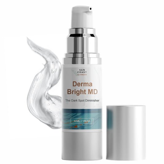 SUN COAST SCIENCES front bottle view showing sleek serum packaging and brand clarity