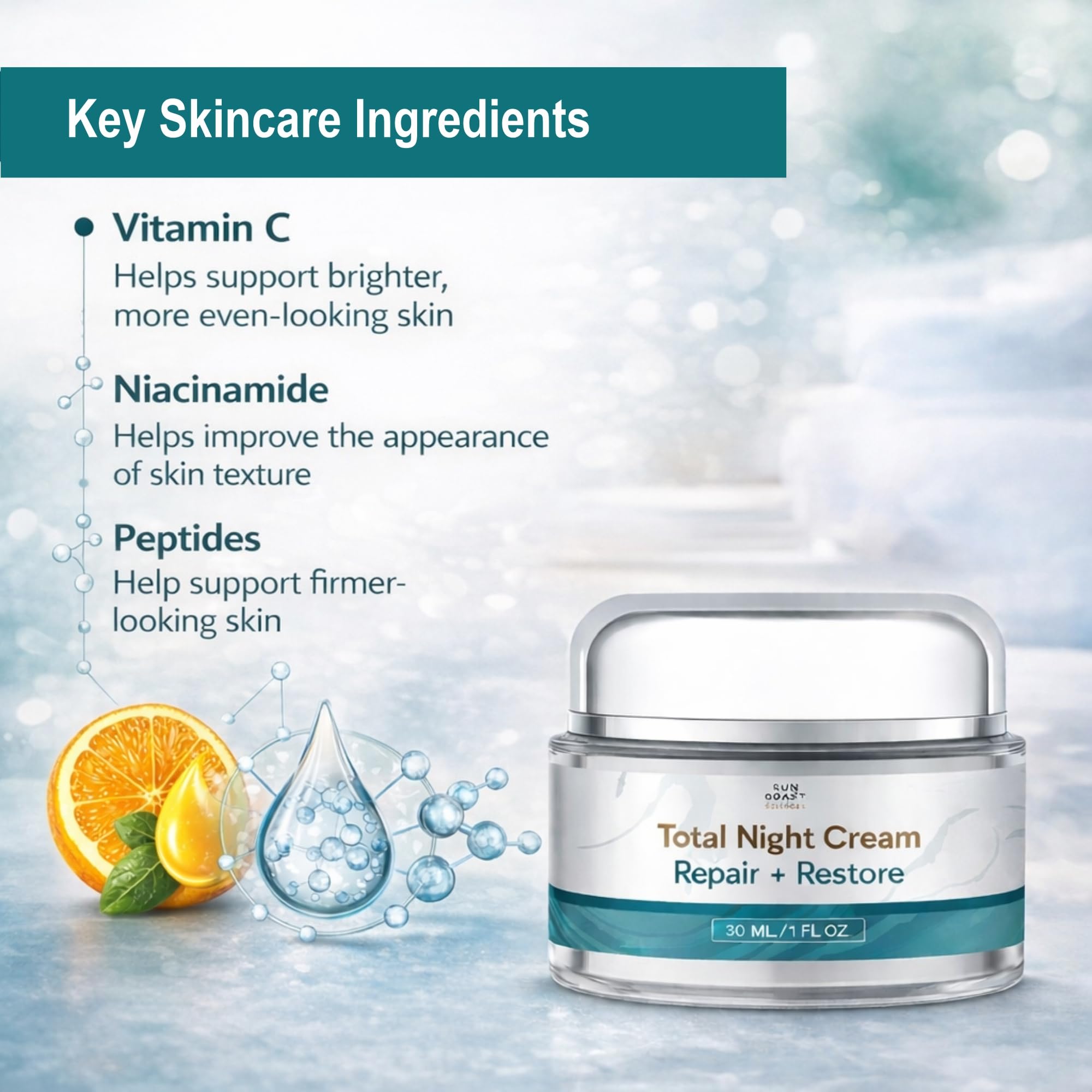SUN COAST SCIENCES open jar texture showing creamy, fast-absorbing formula