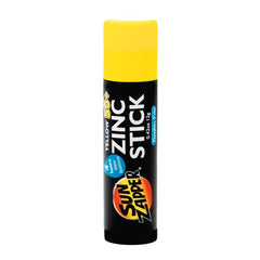 Sun Zapper front packaging showing SPF 50+ and yellow zinc benefits