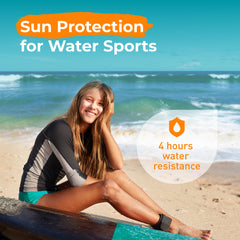 Sun Zapper label close-up listing zinc oxide, titanium dioxide, and SPF value