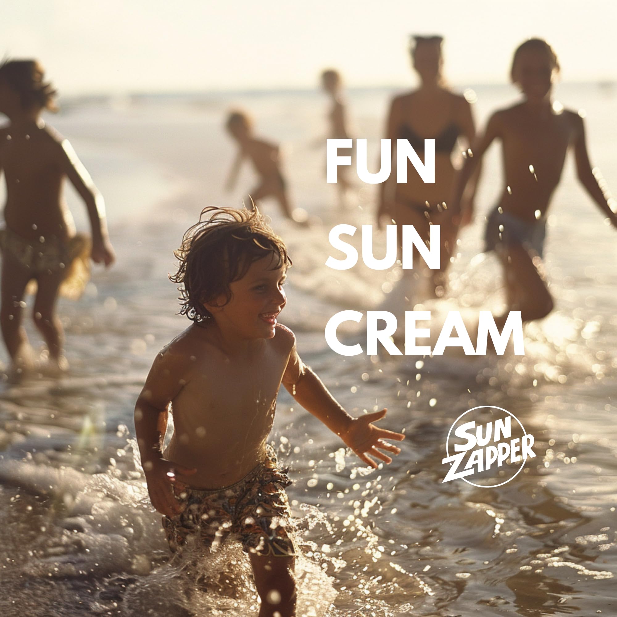 Sun Zapper label closeup showing zinc oxide and titanium dioxide active ingredients clearly