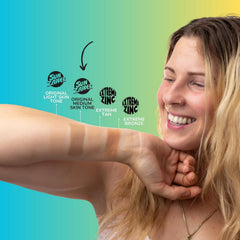 Sun Zapper stick used on ear and lips showing precise spot protection