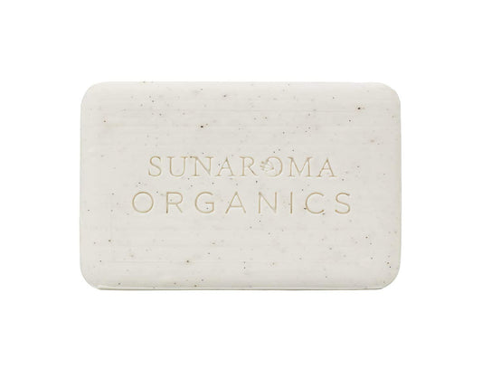SUNAROMA close-up of soap texture revealing creamy shea butter benefits