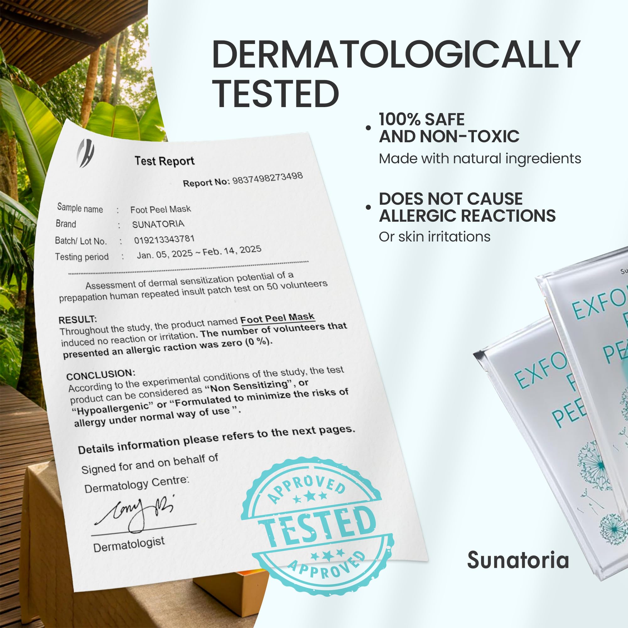 SUNATORIA feet soaking before treatment to improve exfoliation results