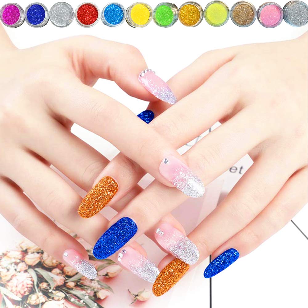 SUNBELEE scale comparison on a hand showing realistic tip length options