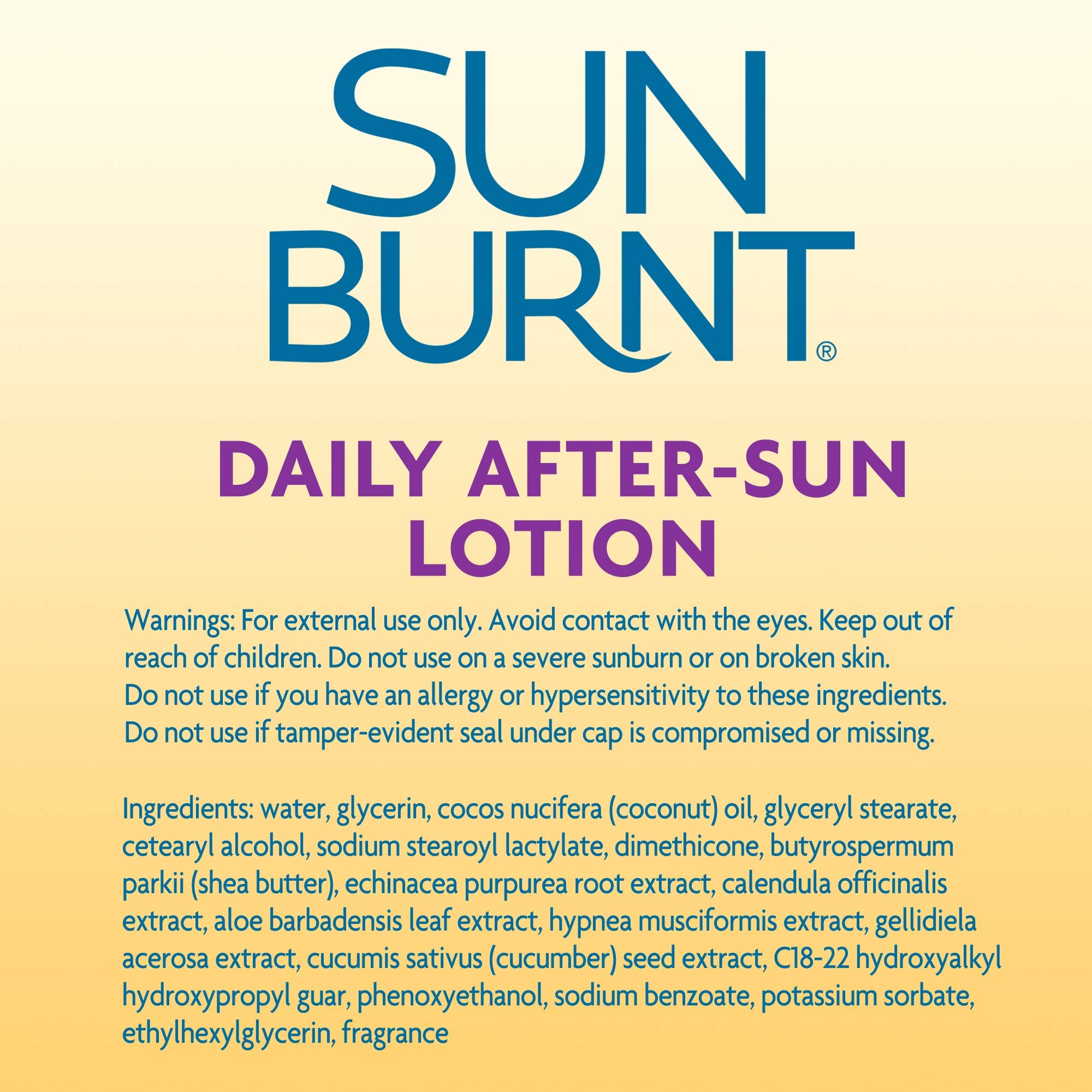 Sunburnt 6 ounce bottle beside common items to show compact travel benefit