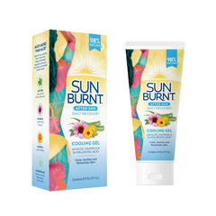 Sunburnt clear gel texture closeup illustrating smooth, non-sticky hydration