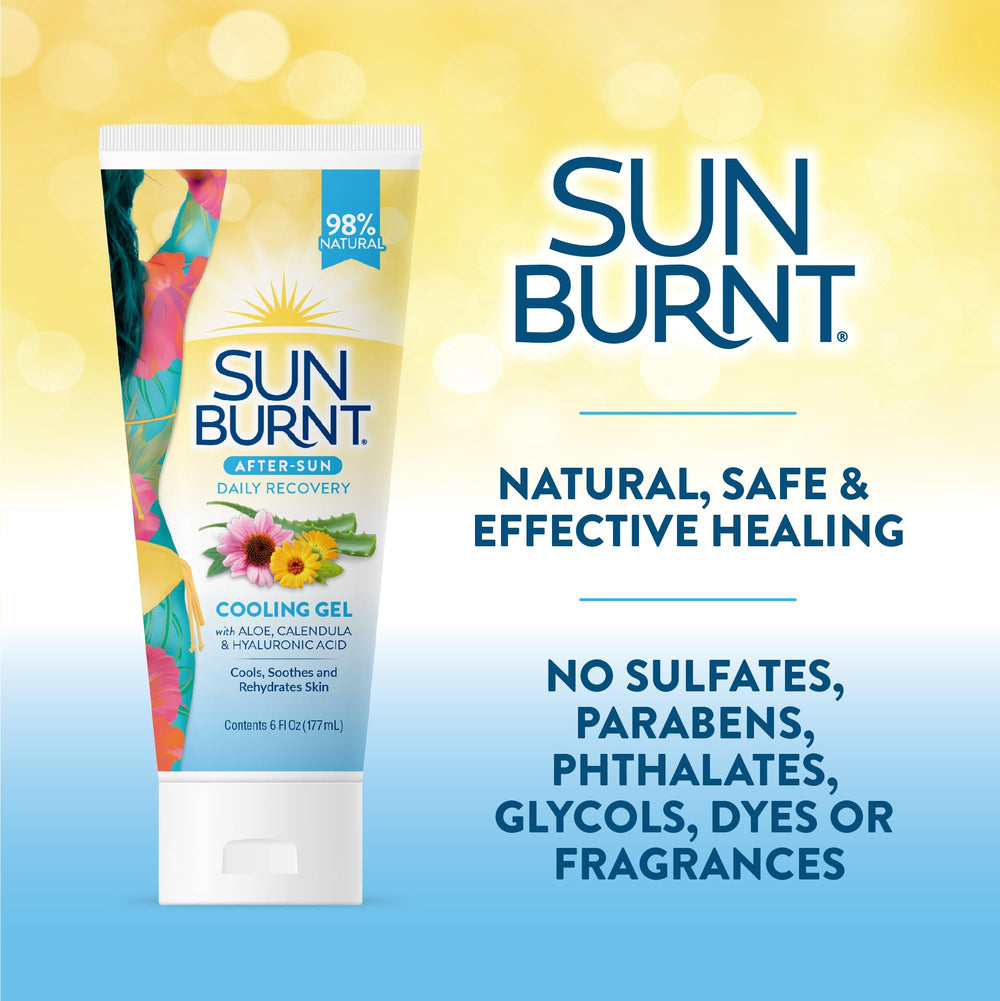 Sunburnt used during face routine in bathroom showing lightweight moisturizing