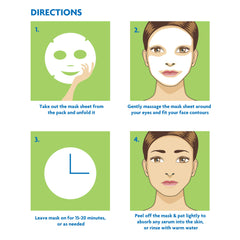 Sunburnt mask in use outdoors showing on-the-go after-sun soothing benefit