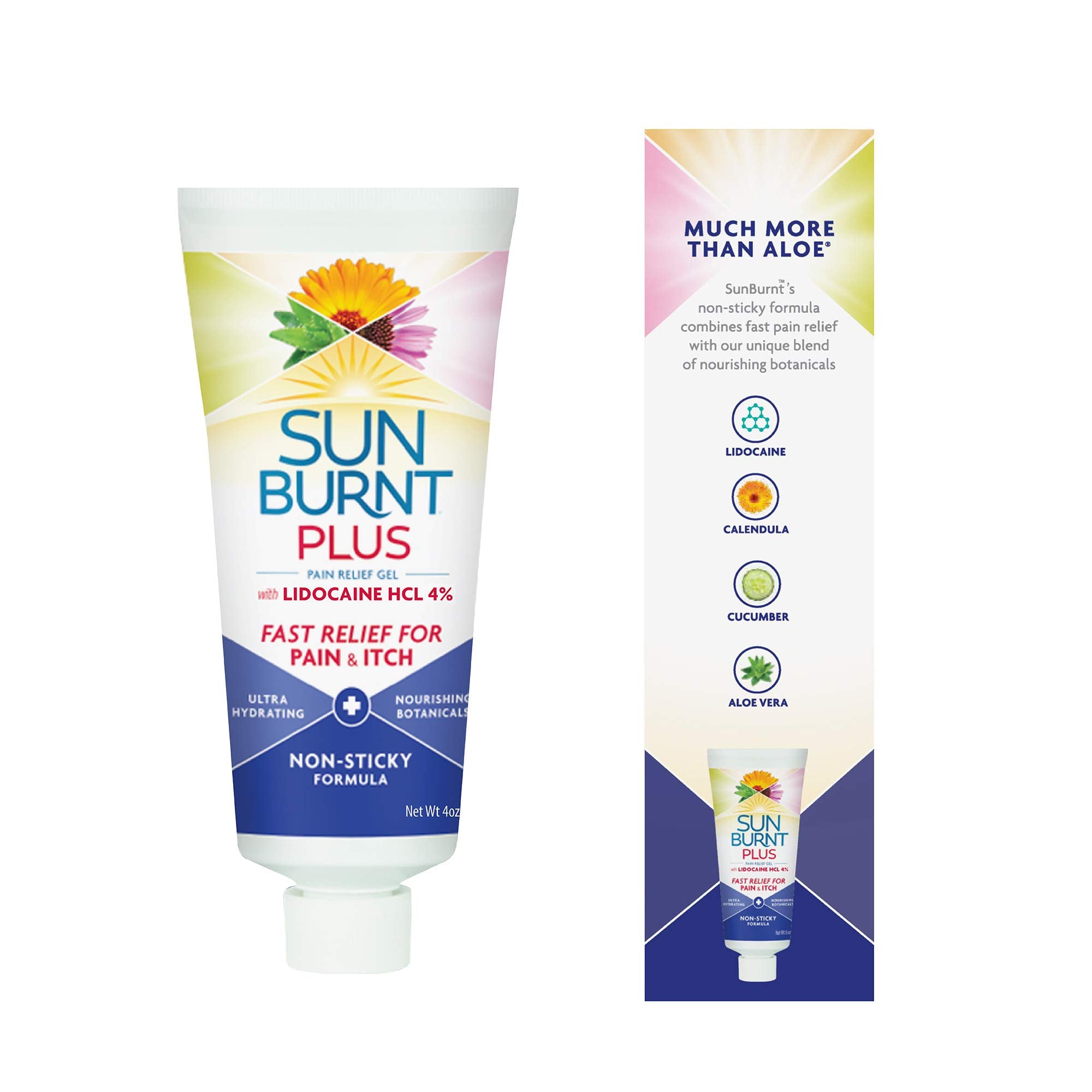 Sunburnt brand jar inside a beach bag ready for after-sun care convenience