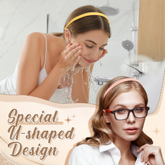 Suncalla headband next to a ruler illustrating 0.6-inch width for slim, comfortable fit