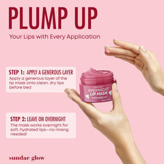 Sundae Glow label close-up listing clean ingredients for gentle care